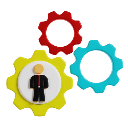 Corporate Management Integration  3D Icon
