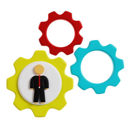 Corporate Management Integration  3D Icon