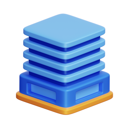 企業オフィスビル  3D Icon