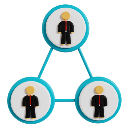 Corporate Team Connection  3D Icon
