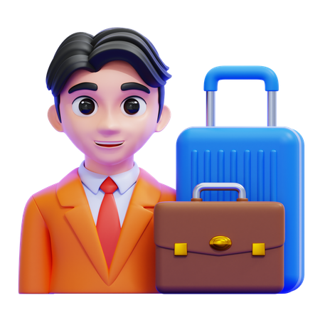 Corporate Travel  3D Icon