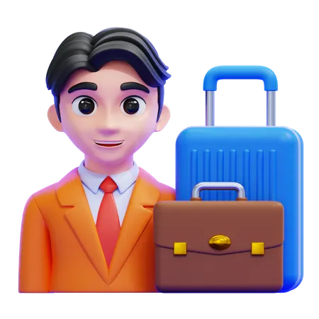 Corporate Travel  3D Icon