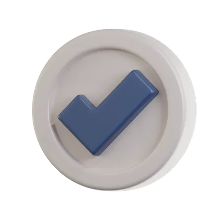 Correct  3D Icon
