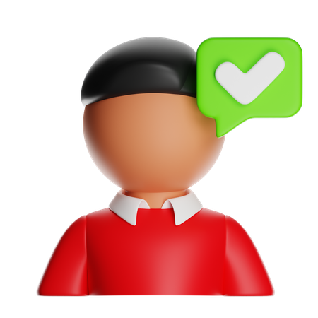Correct  3D Icon
