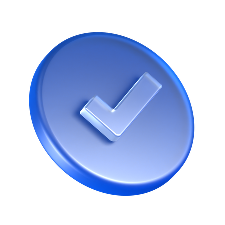 옳은  3D Icon