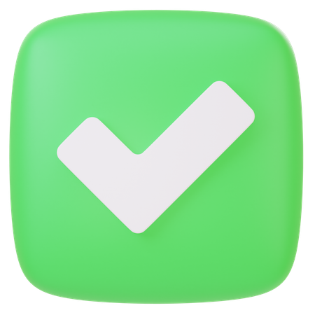 Correct  3D Icon