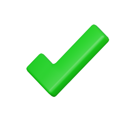 Correct  3D Icon