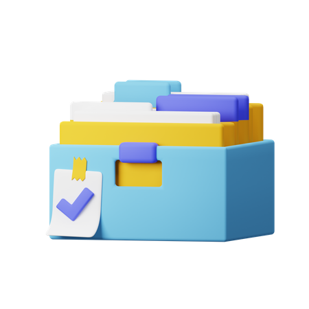 Correct Archive  3D Icon