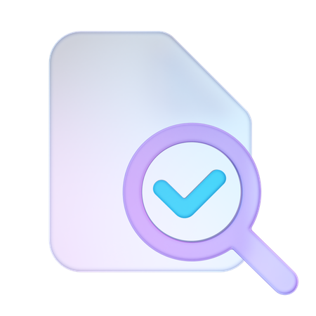 Correct Audit  3D Icon