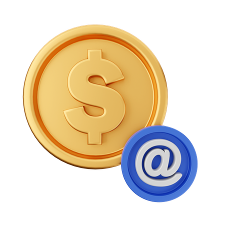Correio comercial correio dólar  3D Icon