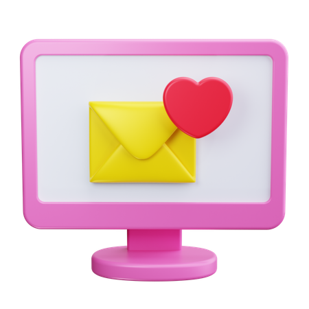 Correspondência de amor  3D Icon