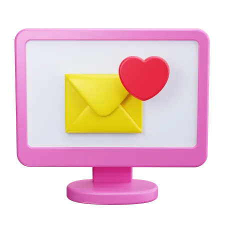 Correspondência de amor  3D Icon