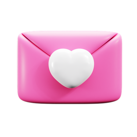 Correspondência de amor  3D Icon