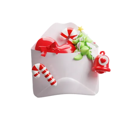 Correio de natal  3D Icon