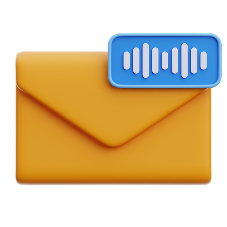 E-mail de voz  3D Icon