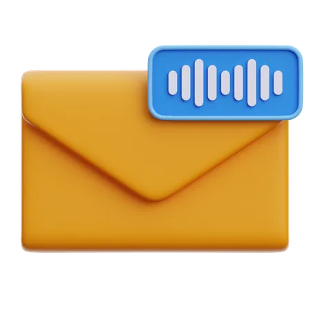 E-mail de voz  3D Icon