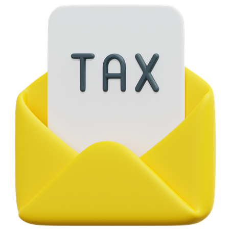 Correio fiscal  3D Icon
