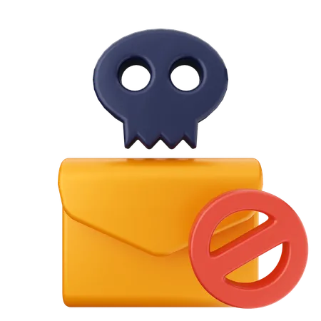 Segurança de internet de e-mail  3D Icon