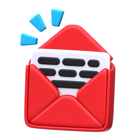 Correo  3D Icon