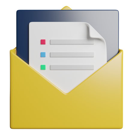 Correo  3D Icon