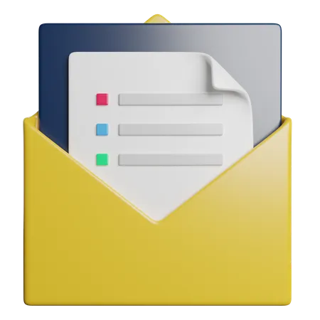 Correo  3D Icon