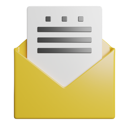 Correo  3D Icon