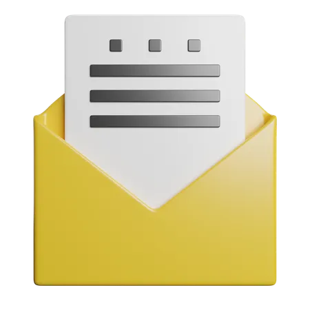 Correo  3D Icon