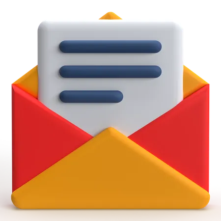 Correo  3D Icon