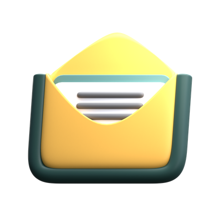 Abrir correo  3D Icon