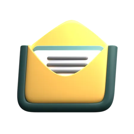 Abrir correo  3D Icon