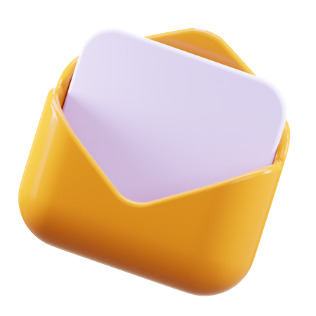 Abrir correo  3D Icon