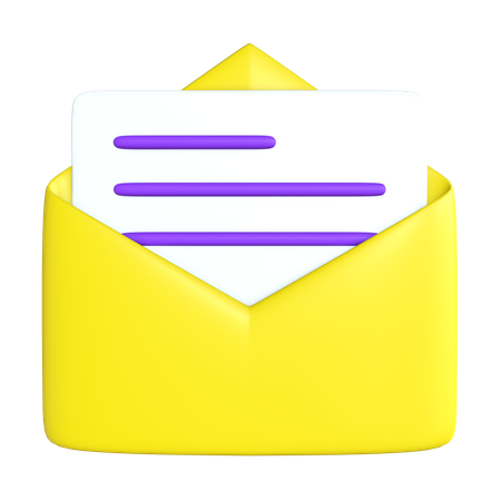 Abrir correo  3D Icon