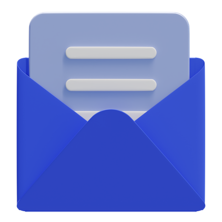 Abrir correo  3D Icon