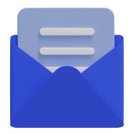 Abrir correo  3D Icon