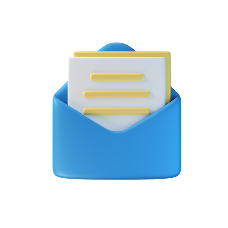 Abrir correo  3D Icon