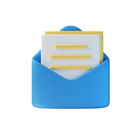 Abrir correo  3D Icon