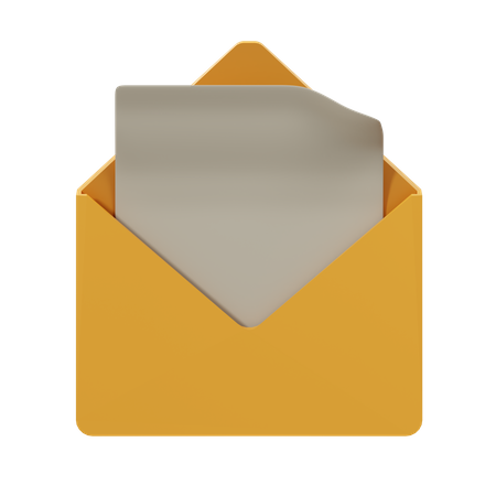 Abrir correo  3D Icon