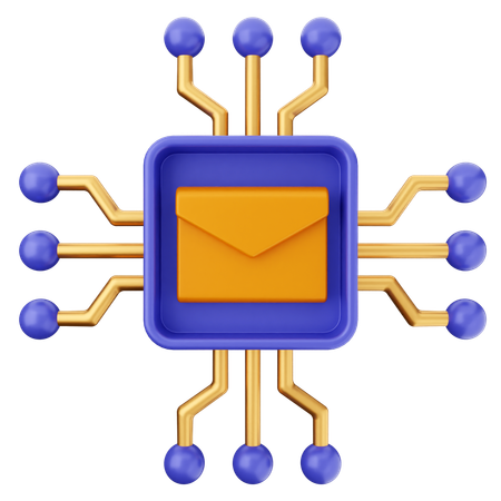 Correo ai  3D Icon