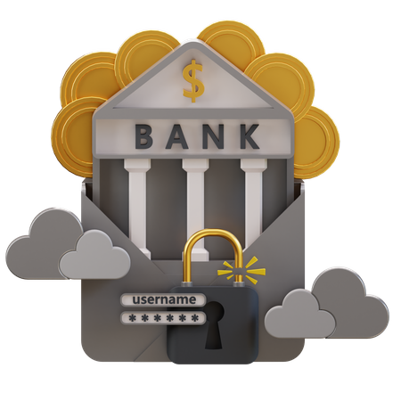 Correo bancario  3D Icon