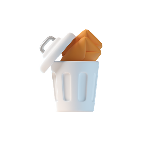 Correo basura  3D Icon