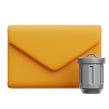 Correo basura  3D Icon