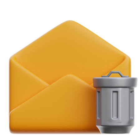 Correo basura  3D Icon