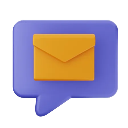 Chat de correo  3D Icon