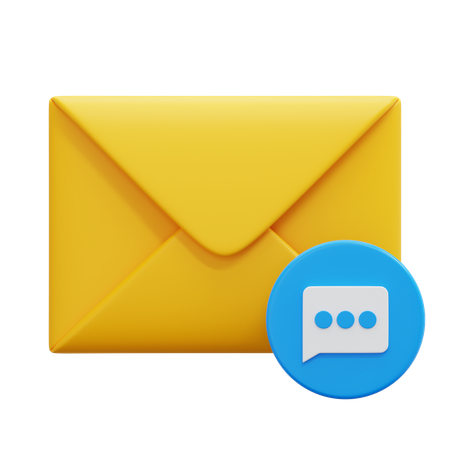 Chat de correo  3D Icon