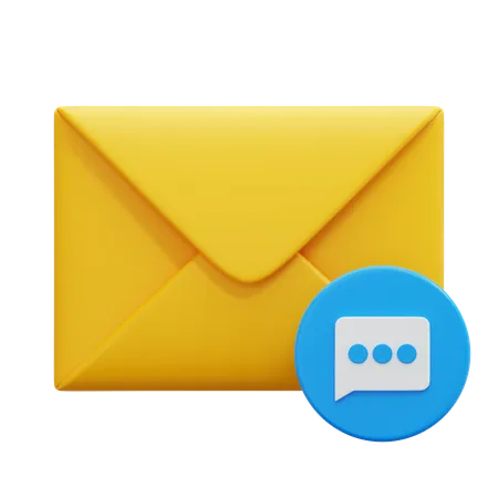 Chat de correo  3D Icon