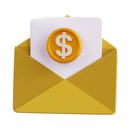 Correo comercial  3D Icon