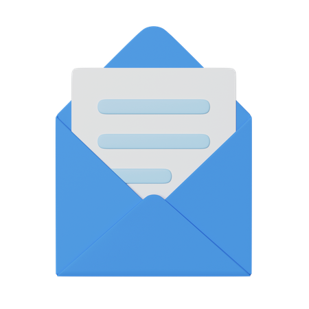 Correo comercial  3D Icon