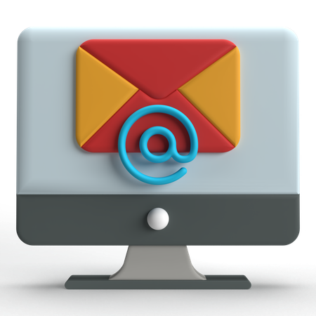 Correo de computadora  3D Icon