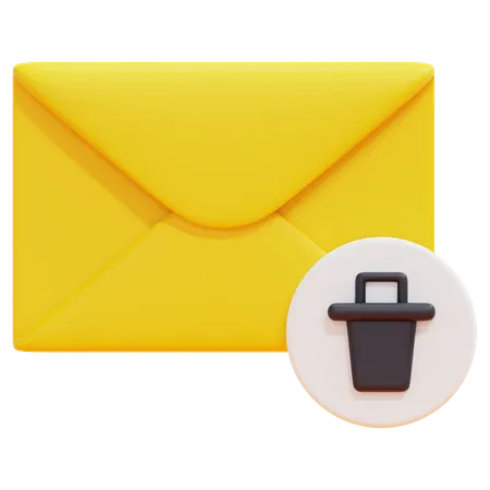 Correo basura  3D Icon