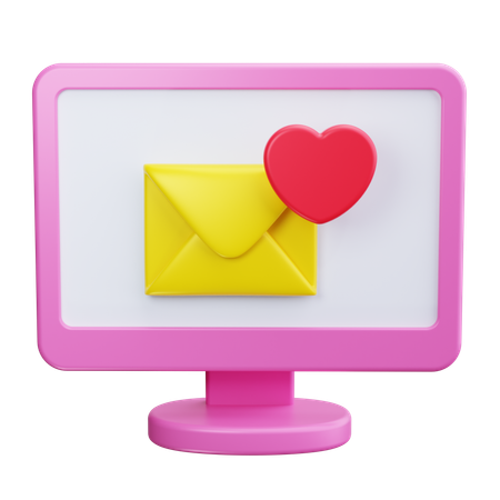 Correo de amor  3D Icon